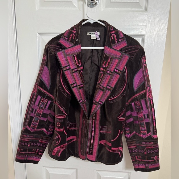 Peter Nygard Pink and Brown Blazer - Picture 6 of 14
